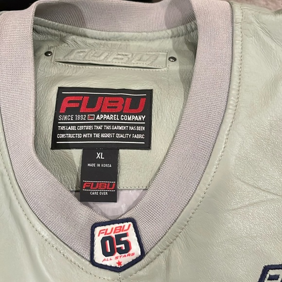 VINTAGE Rare FUBU Men’s Leather Jersey - Picture 3 of 10